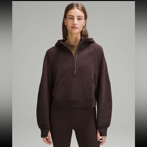Lululemon Oversized Half Zip Scuba Espresso Size XS/S
